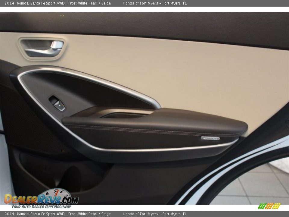 2014 Hyundai Santa Fe Sport AWD Frost White Pearl / Beige Photo #29