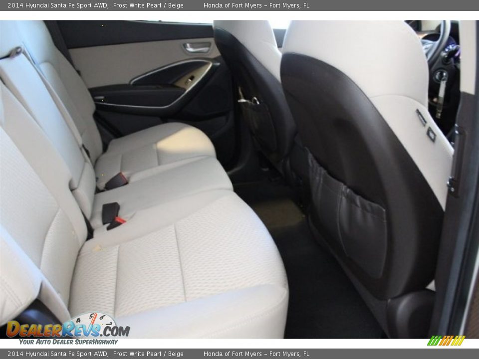 2014 Hyundai Santa Fe Sport AWD Frost White Pearl / Beige Photo #30