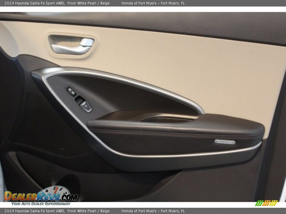 2014 Hyundai Santa Fe Sport AWD Frost White Pearl / Beige Photo #31
