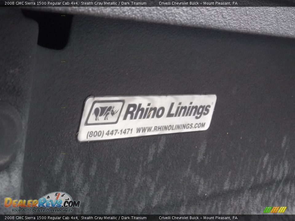 2008 GMC Sierra 1500 Regular Cab 4x4 Stealth Gray Metallic / Dark Titanium Photo #13