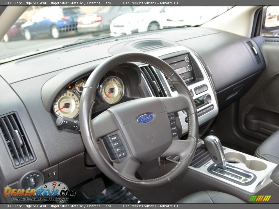 2010 Ford Edge SEL AWD Ingot Silver Metallic / Charcoal Black Photo #5