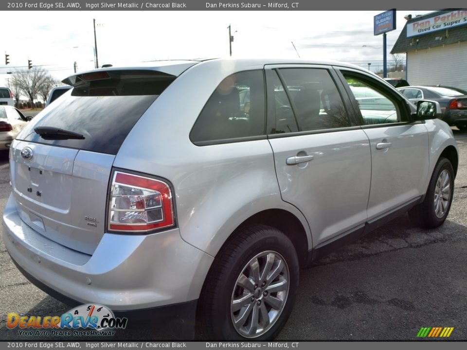 2010 Ford Edge SEL AWD Ingot Silver Metallic / Charcoal Black Photo #6