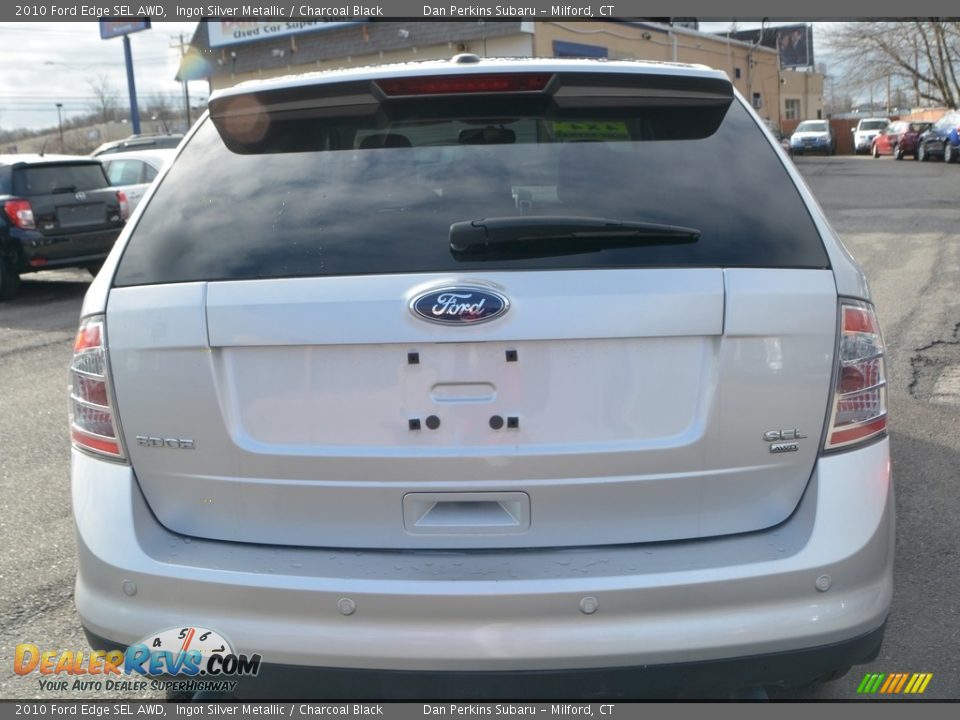 2010 Ford Edge SEL AWD Ingot Silver Metallic / Charcoal Black Photo #7