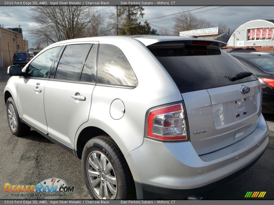 2010 Ford Edge SEL AWD Ingot Silver Metallic / Charcoal Black Photo #9