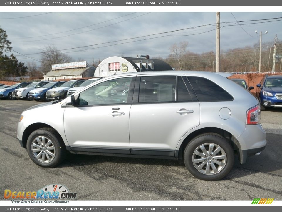 2010 Ford Edge SEL AWD Ingot Silver Metallic / Charcoal Black Photo #10