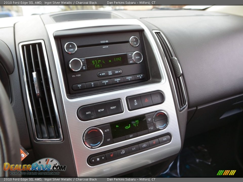 2010 Ford Edge SEL AWD Ingot Silver Metallic / Charcoal Black Photo #12