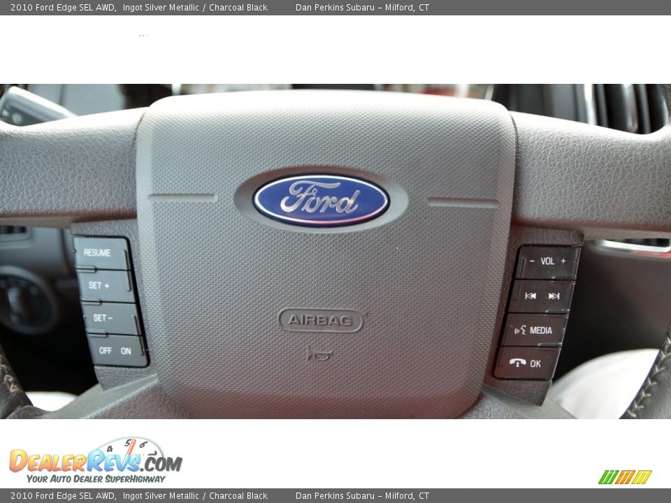 2010 Ford Edge SEL AWD Ingot Silver Metallic / Charcoal Black Photo #13