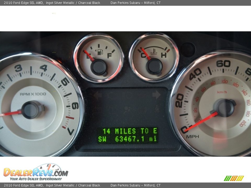 2010 Ford Edge SEL AWD Ingot Silver Metallic / Charcoal Black Photo #14
