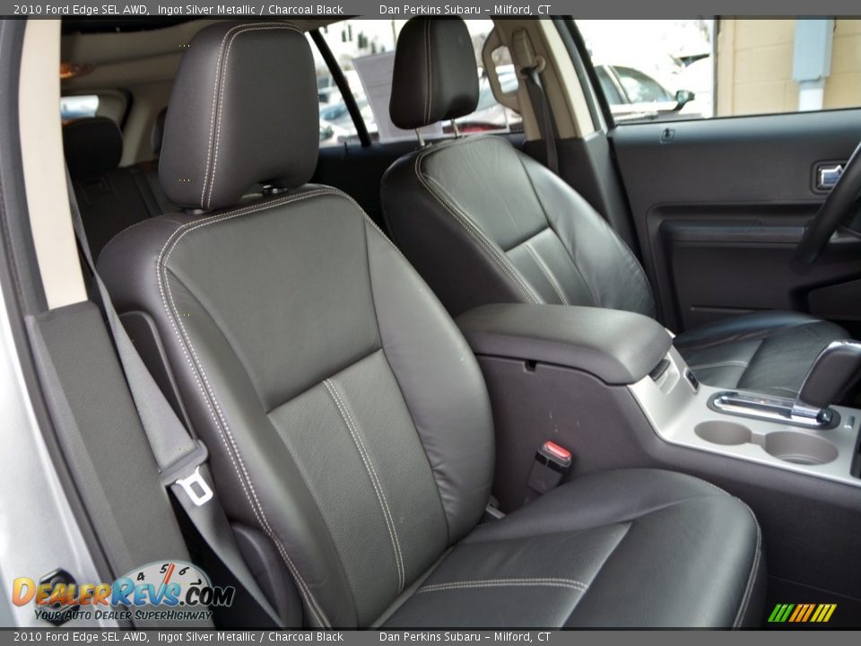 2010 Ford Edge SEL AWD Ingot Silver Metallic / Charcoal Black Photo #15