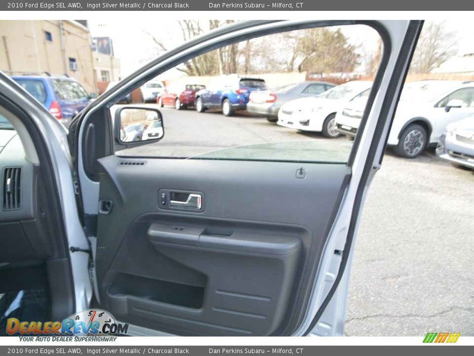 2010 Ford Edge SEL AWD Ingot Silver Metallic / Charcoal Black Photo #16