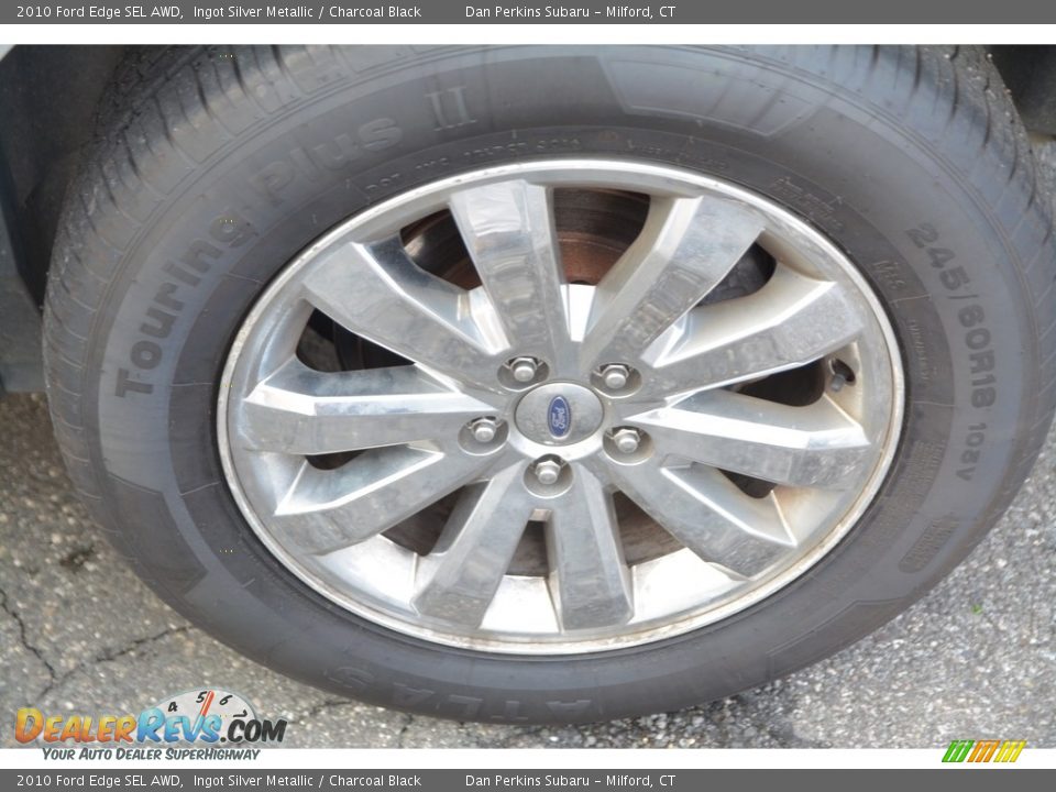 2010 Ford Edge SEL AWD Ingot Silver Metallic / Charcoal Black Photo #20