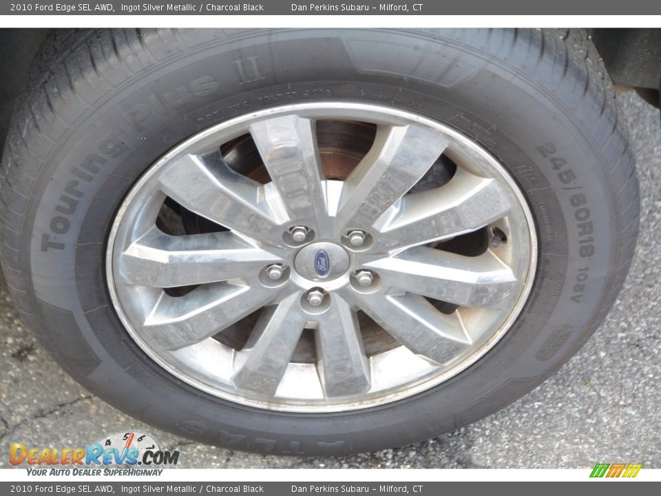 2010 Ford Edge SEL AWD Ingot Silver Metallic / Charcoal Black Photo #21