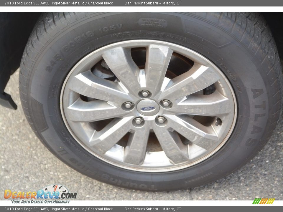 2010 Ford Edge SEL AWD Ingot Silver Metallic / Charcoal Black Photo #23