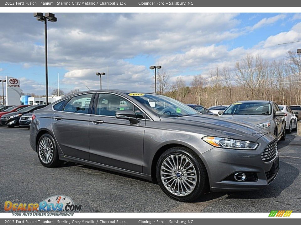 2013 Ford Fusion Titanium Sterling Gray Metallic / Charcoal Black Photo #1