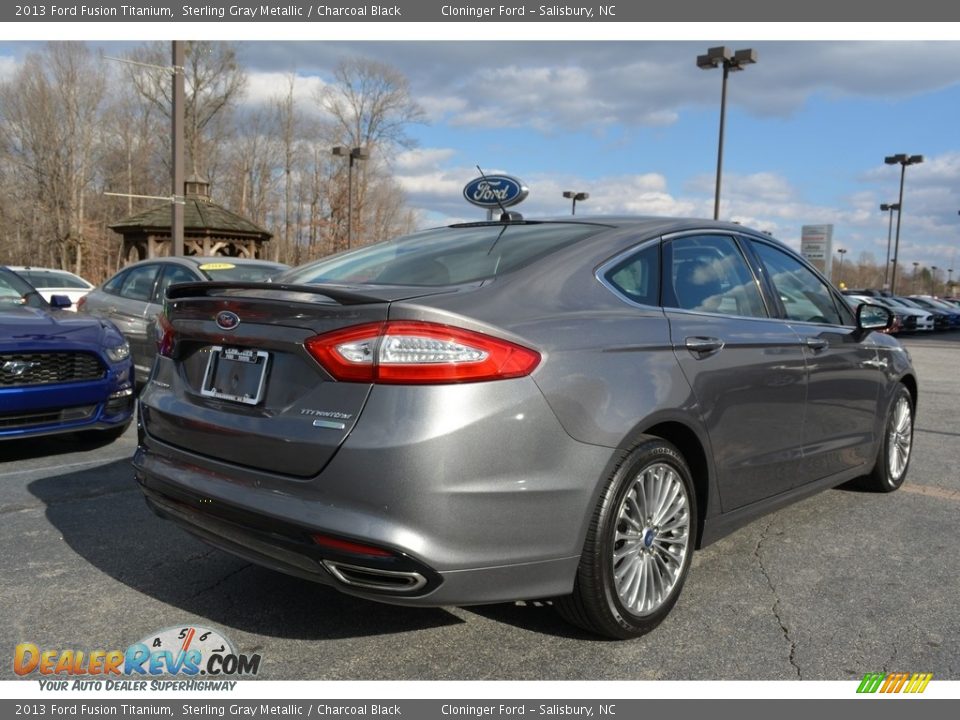 2013 Ford Fusion Titanium Sterling Gray Metallic / Charcoal Black Photo #3