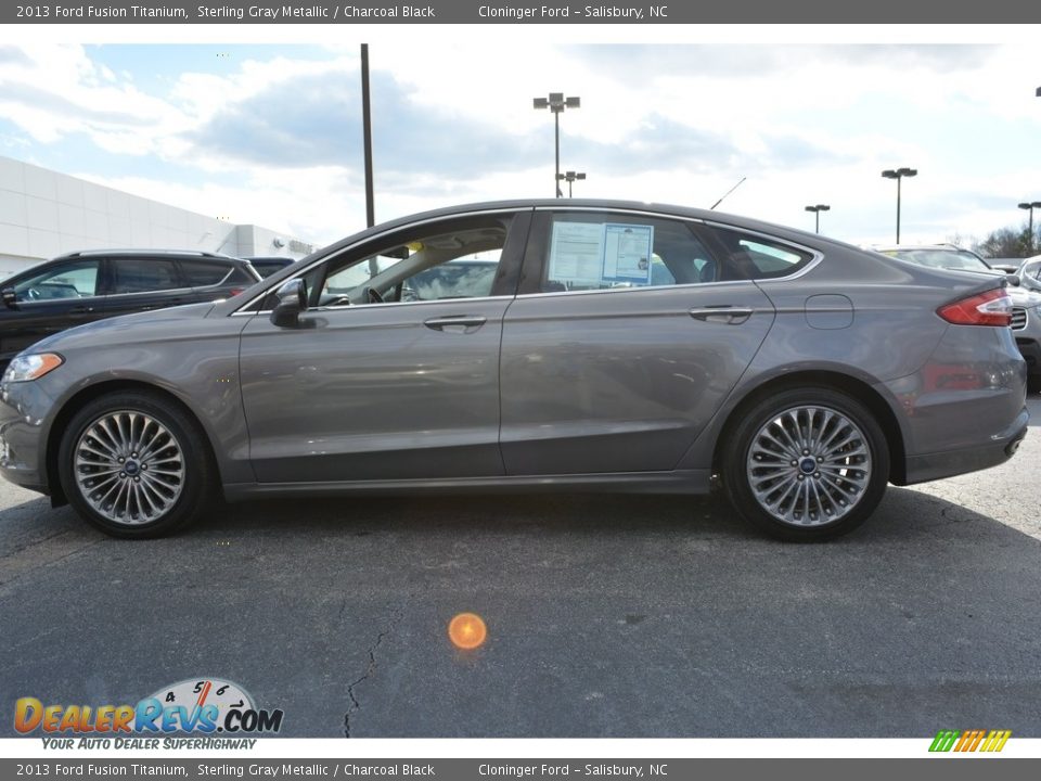 2013 Ford Fusion Titanium Sterling Gray Metallic / Charcoal Black Photo #5