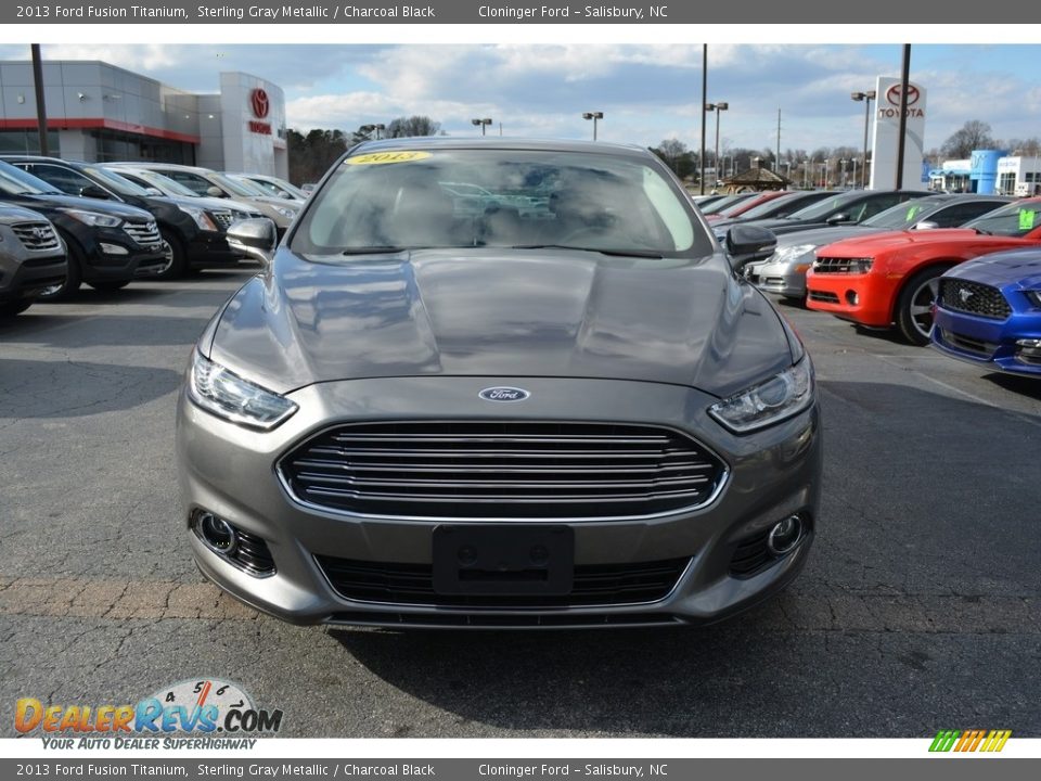 2013 Ford Fusion Titanium Sterling Gray Metallic / Charcoal Black Photo #7