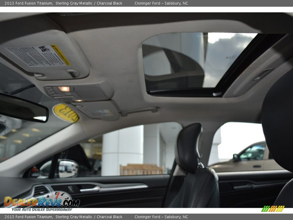 2013 Ford Fusion Titanium Sterling Gray Metallic / Charcoal Black Photo #9