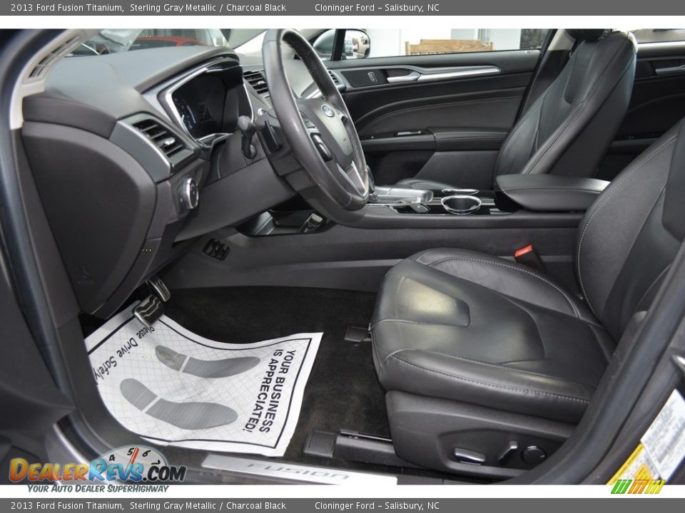 2013 Ford Fusion Titanium Sterling Gray Metallic / Charcoal Black Photo #10
