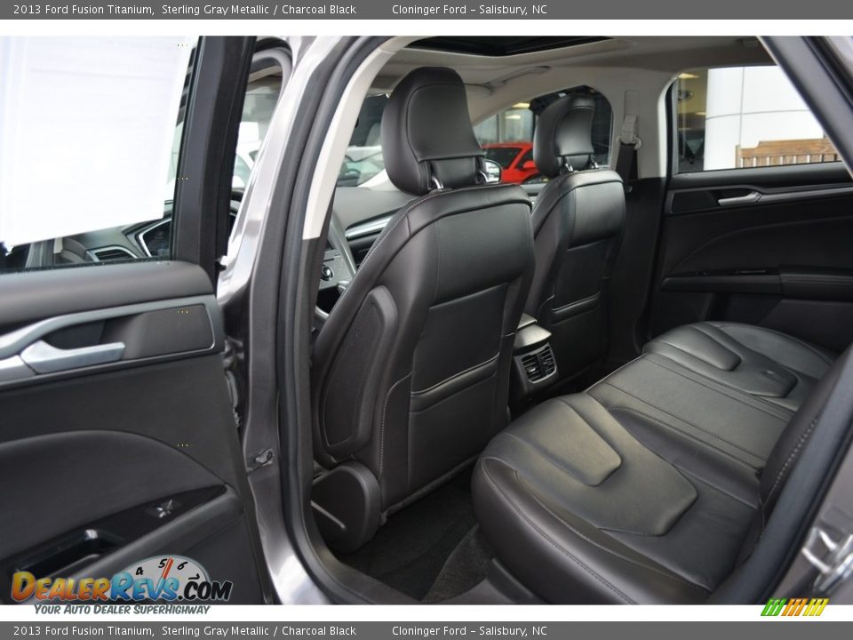 2013 Ford Fusion Titanium Sterling Gray Metallic / Charcoal Black Photo #12
