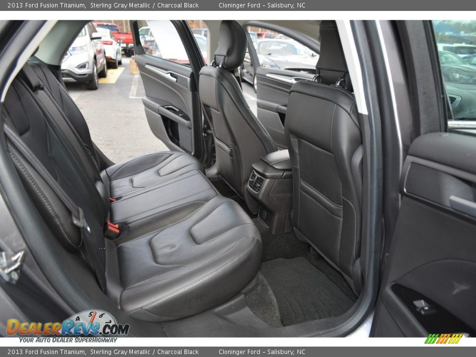 2013 Ford Fusion Titanium Sterling Gray Metallic / Charcoal Black Photo #14