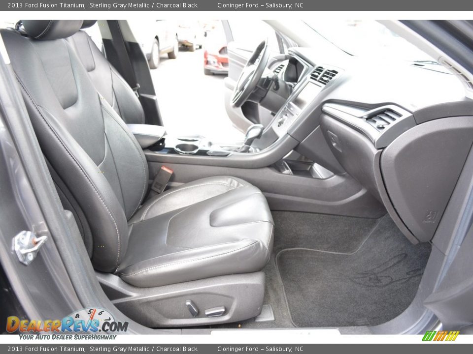 2013 Ford Fusion Titanium Sterling Gray Metallic / Charcoal Black Photo #16