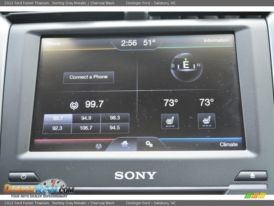2013 Ford Fusion Titanium Sterling Gray Metallic / Charcoal Black Photo #17