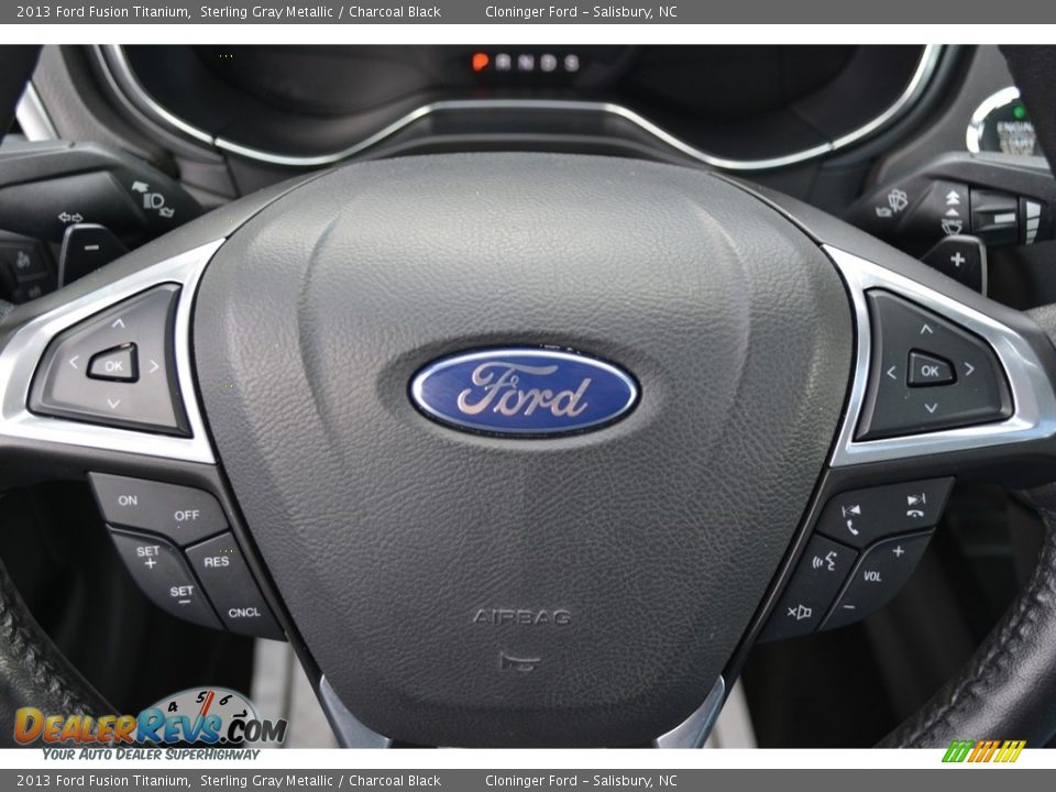 2013 Ford Fusion Titanium Sterling Gray Metallic / Charcoal Black Photo #21