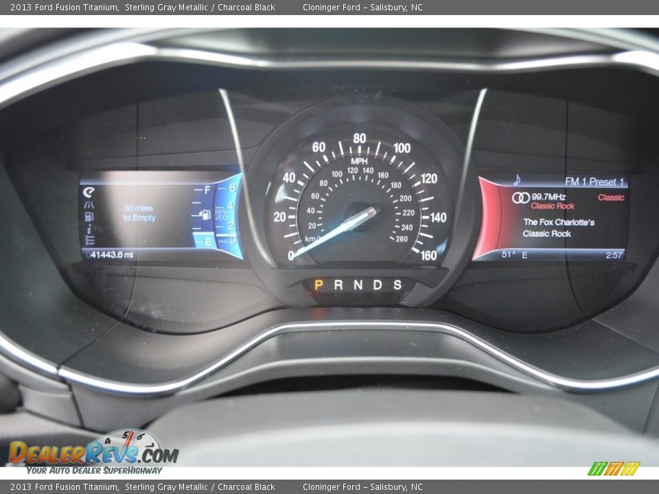 2013 Ford Fusion Titanium Sterling Gray Metallic / Charcoal Black Photo #22