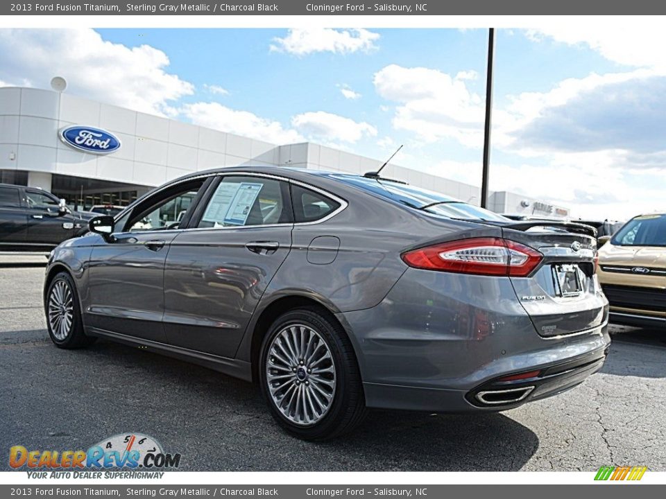 2013 Ford Fusion Titanium Sterling Gray Metallic / Charcoal Black Photo #28