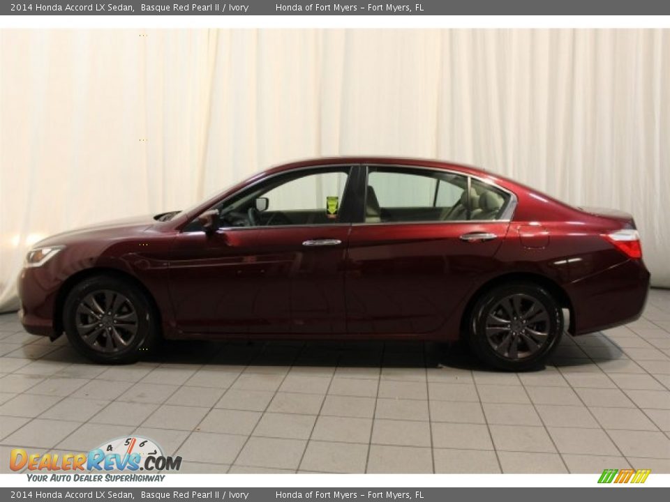 2014 Honda Accord LX Sedan Basque Red Pearl II / Ivory Photo #5