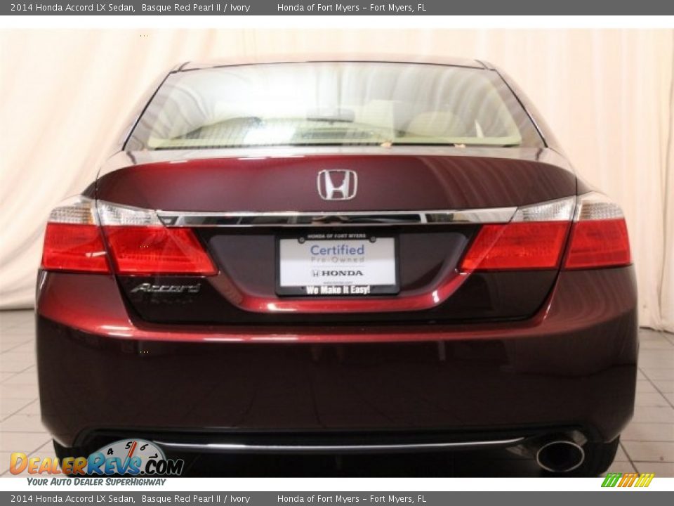 2014 Honda Accord LX Sedan Basque Red Pearl II / Ivory Photo #6