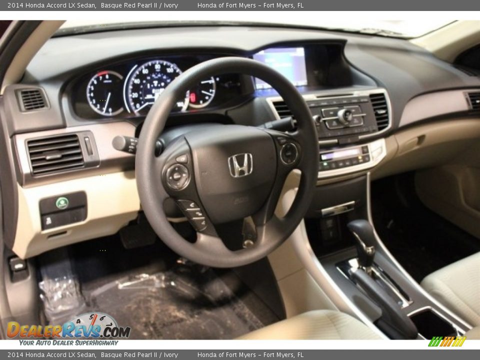 2014 Honda Accord LX Sedan Basque Red Pearl II / Ivory Photo #10