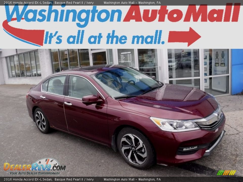 2016 Honda Accord EX-L Sedan Basque Red Pearl II / Ivory Photo #1