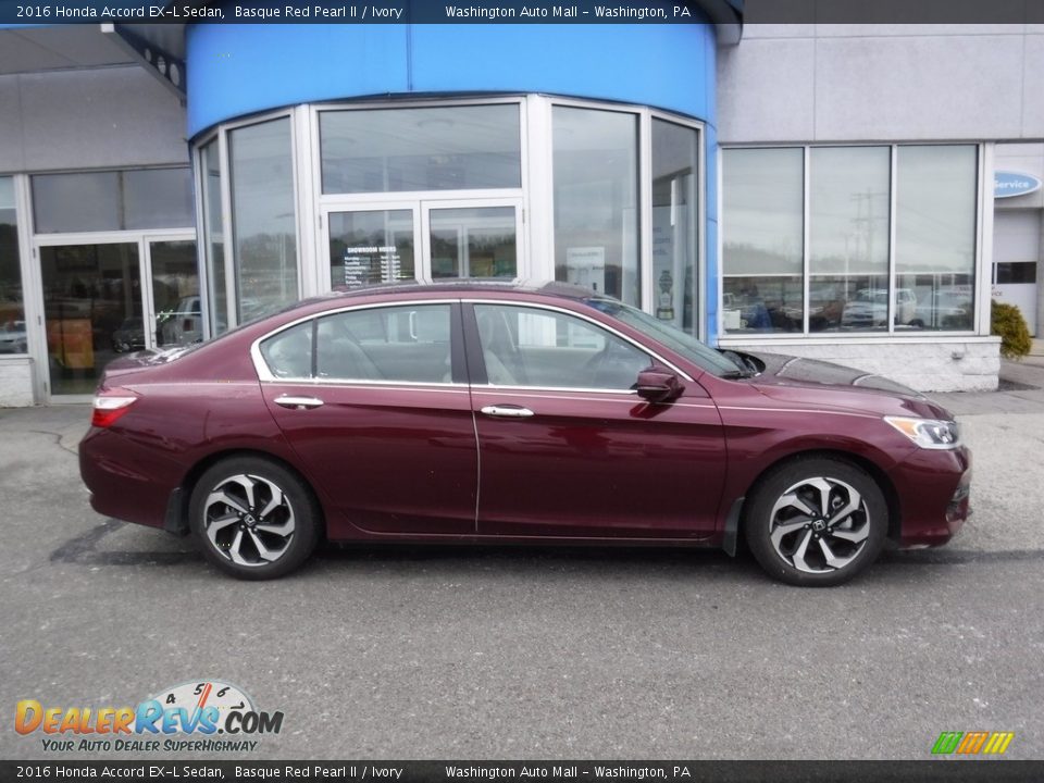 2016 Honda Accord EX-L Sedan Basque Red Pearl II / Ivory Photo #2