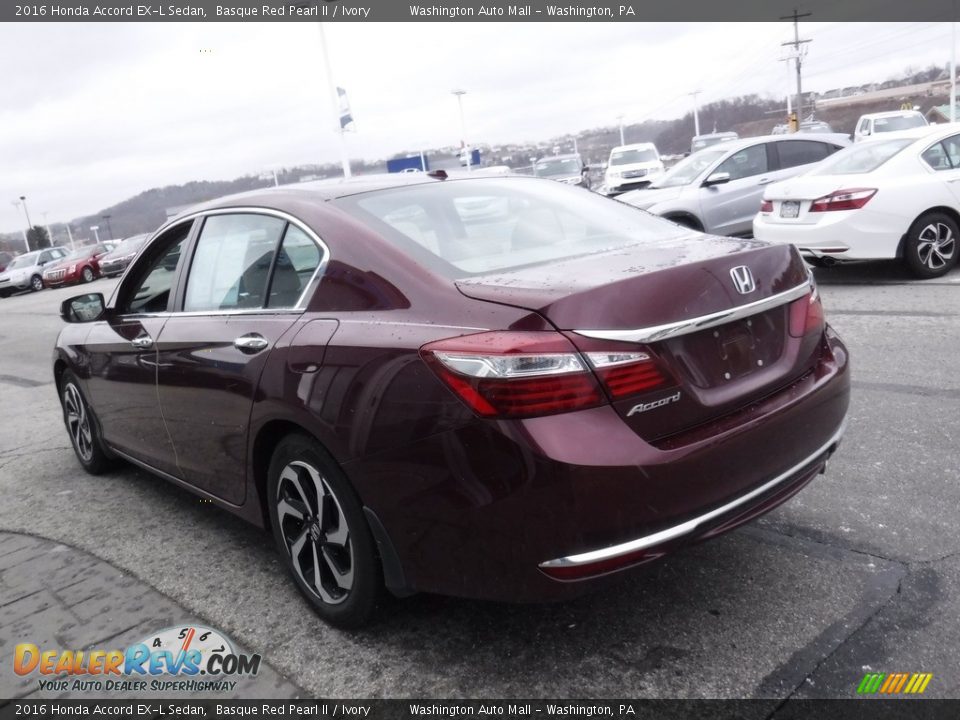 2016 Honda Accord EX-L Sedan Basque Red Pearl II / Ivory Photo #8