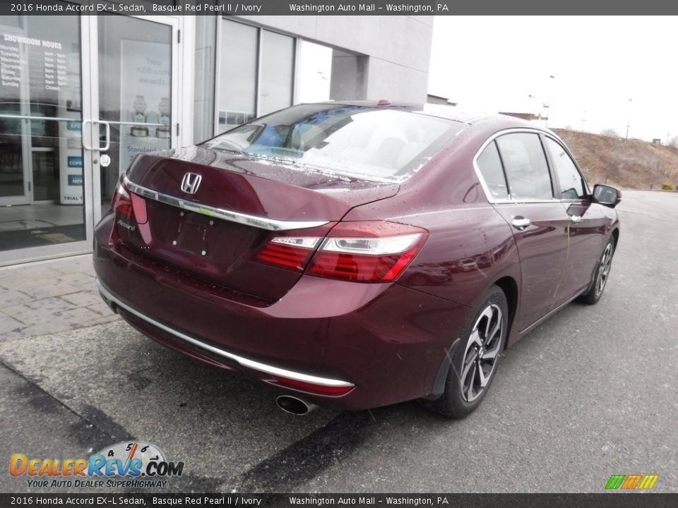 2016 Honda Accord EX-L Sedan Basque Red Pearl II / Ivory Photo #10