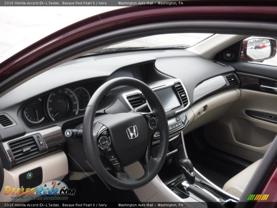 2016 Honda Accord EX-L Sedan Basque Red Pearl II / Ivory Photo #12