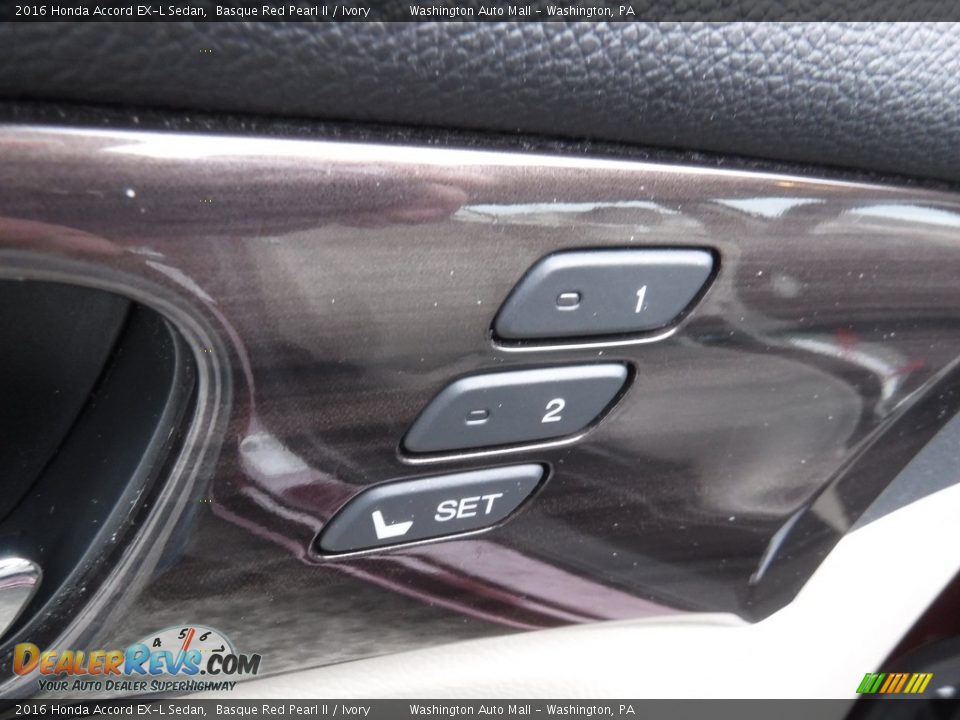 2016 Honda Accord EX-L Sedan Basque Red Pearl II / Ivory Photo #16