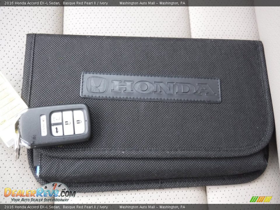 2016 Honda Accord EX-L Sedan Basque Red Pearl II / Ivory Photo #23