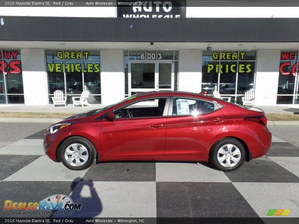 2016 Hyundai Elantra SE Red / Gray Photo #1