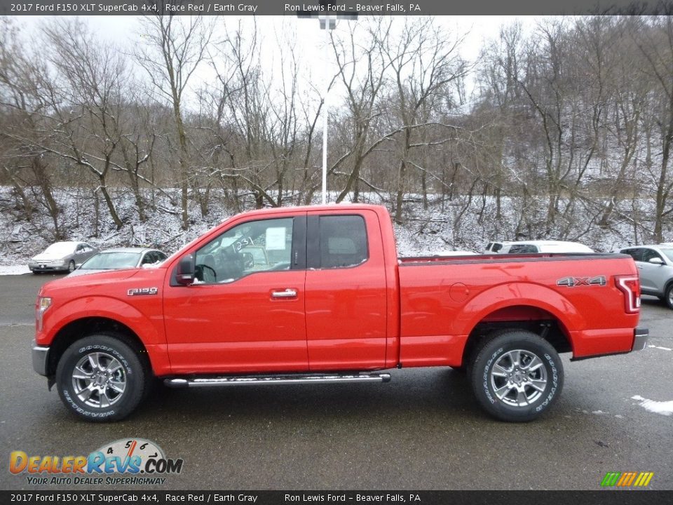 2017 Ford F150 XLT SuperCab 4x4 Race Red / Earth Gray Photo #5