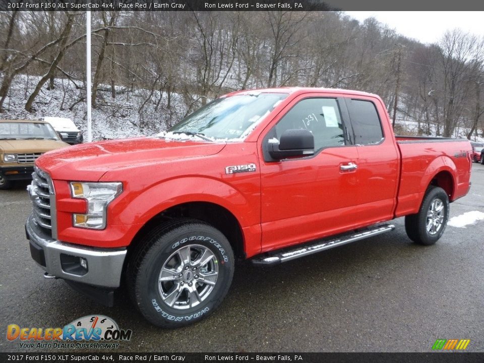 2017 Ford F150 XLT SuperCab 4x4 Race Red / Earth Gray Photo #6