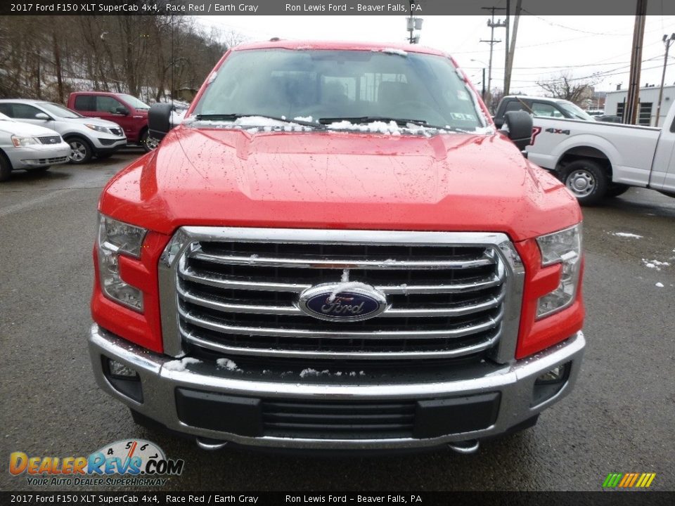 2017 Ford F150 XLT SuperCab 4x4 Race Red / Earth Gray Photo #7