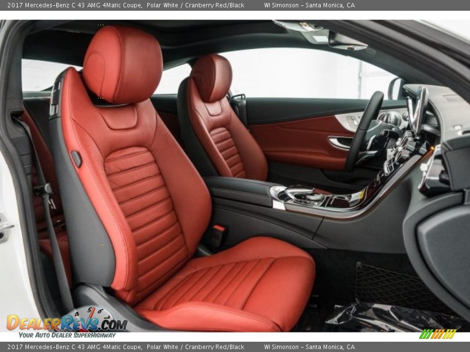Cranberry Red/Black Interior - 2017 Mercedes-Benz C 43 AMG 4Matic Coupe Photo #2
