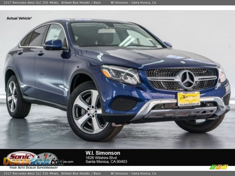 2017 Mercedes-Benz GLC 300 4Matic Brilliant Blue Metallic / Black Photo #1