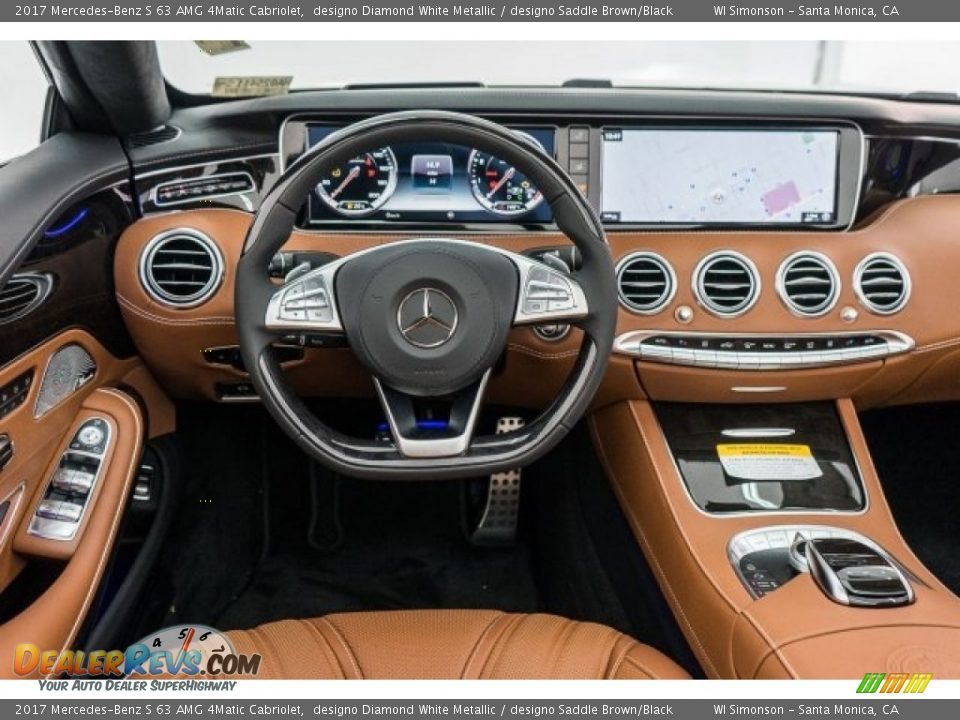 Dashboard of 2017 Mercedes-Benz S 63 AMG 4Matic Cabriolet Photo #4