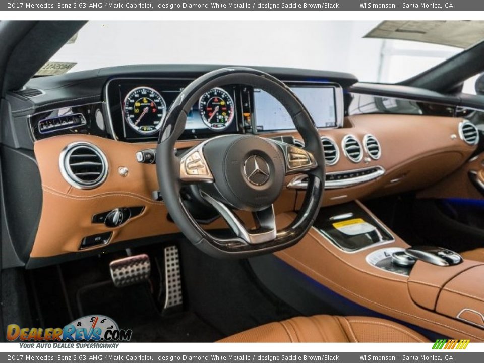 Dashboard of 2017 Mercedes-Benz S 63 AMG 4Matic Cabriolet Photo #18