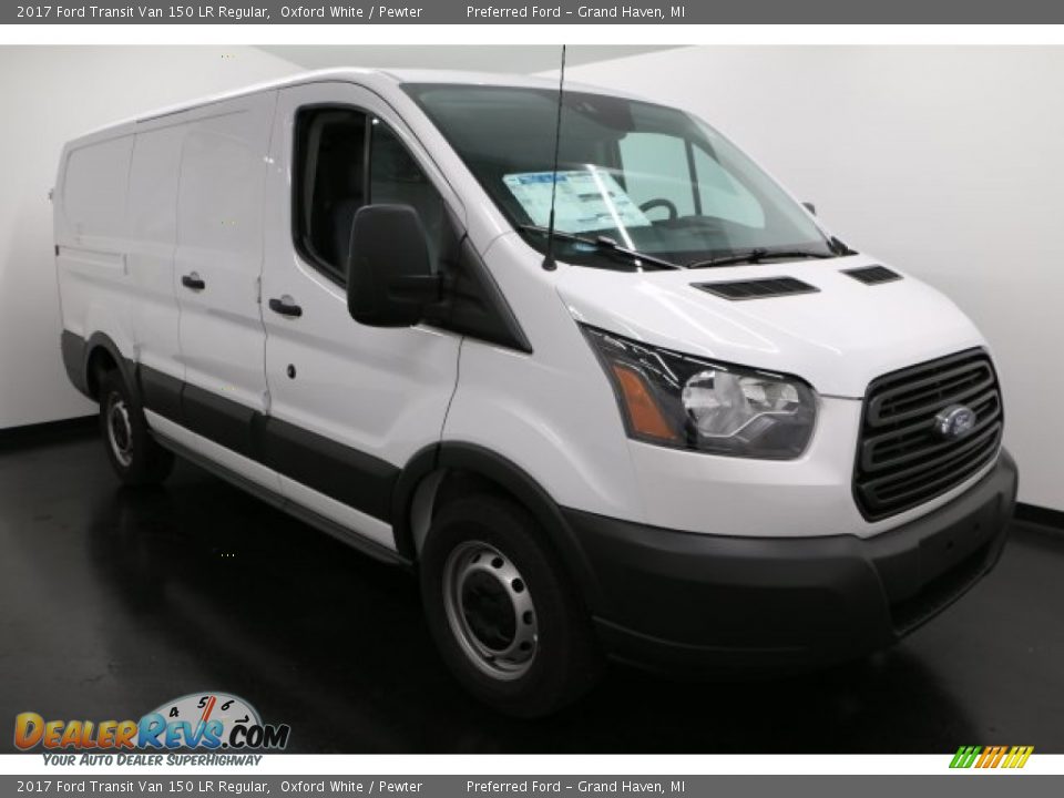 2017 Ford Transit Van 150 LR Regular Oxford White / Pewter Photo #8