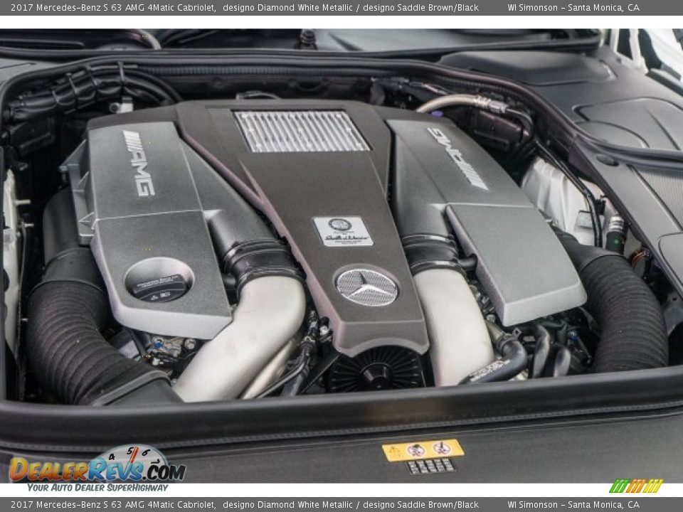 2017 Mercedes-Benz S 63 AMG 4Matic Cabriolet 5.5 Liter AMG biturbo DOHC 32-Valve VVT V8 Engine Photo #25